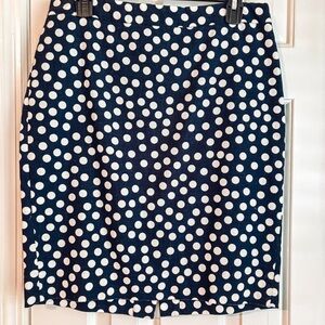 J. Crew Blue Pencil Skirt Knee-Length